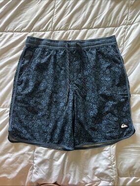 Quiksilver Men's Dark Blue Floral Swim Trunks